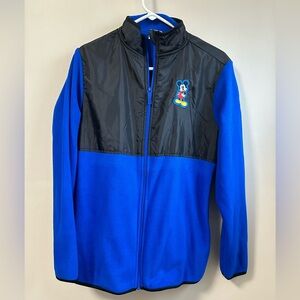 Disney Blue and Black Men/Woman’s Fleece Jacket